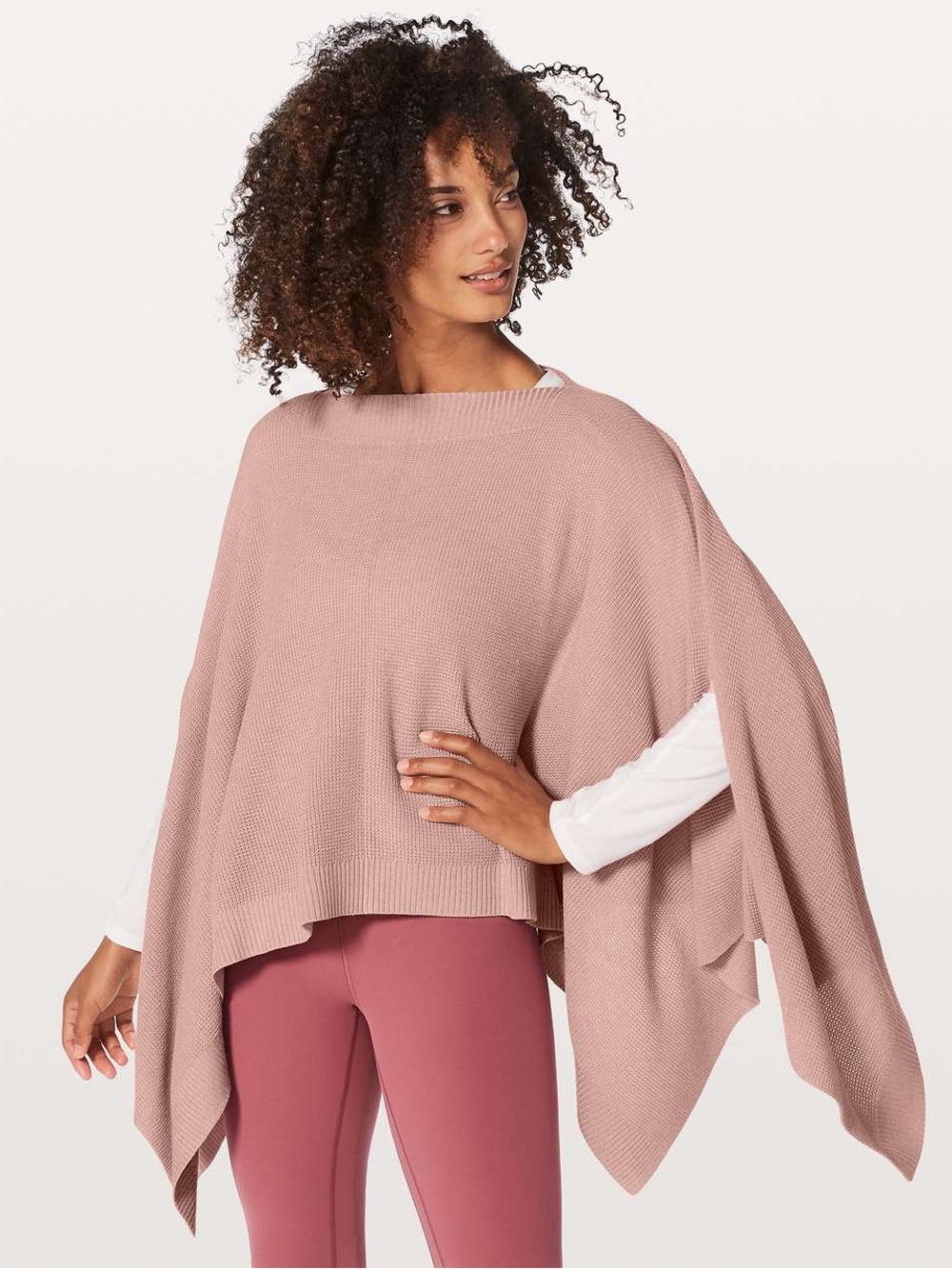 Lululemon Forward Flow Cape Heathered Mink Berry O/S